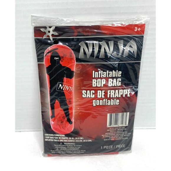 New Inflatable Bop Bag 36 in Tall Ninja Punching Toy Boxing - Picture 1 of 2